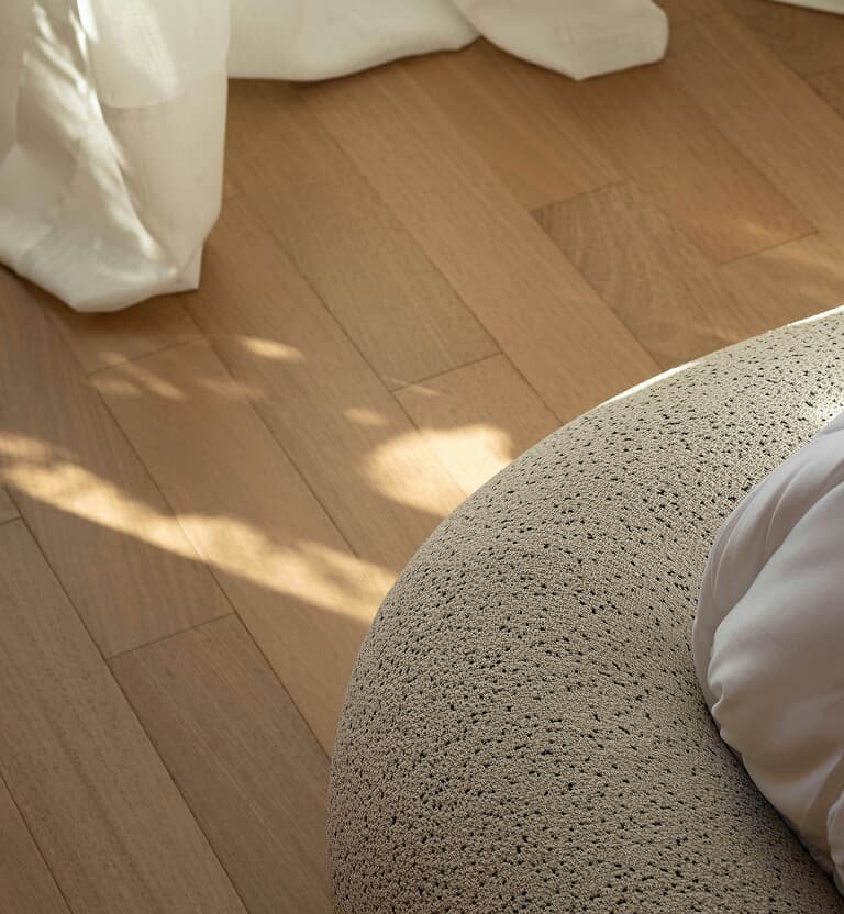 Finished residential interior flooring